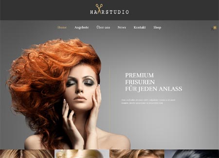 Webdesign für Friseure. Beispiel Friseursalon