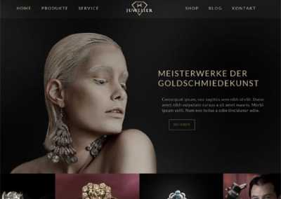 Webdesign Anregungen. Beispiel Juwelier, Goldschmied