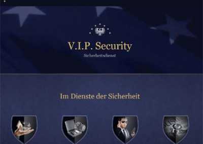 Webdesign für Dienstleister. Beispiel Sicherheitsdienst, Security